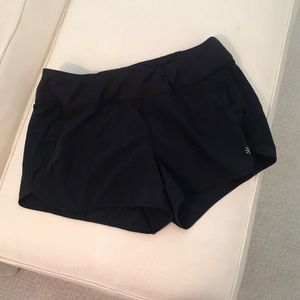 Navy athleta athletic shorts